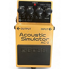 Used BOSS AC2 Acoustic Simulator Effect Pedal