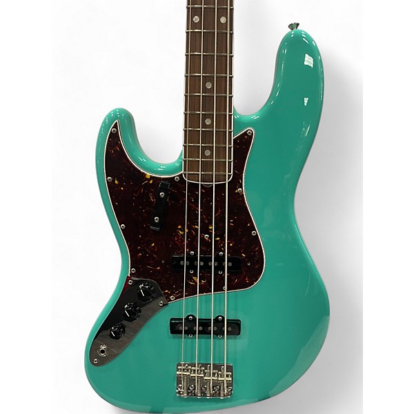 Used 2023 Fender American Vintage II 1966 Jazz Bass Left-Handed  Sea Foam Green Electric Bass Guitar