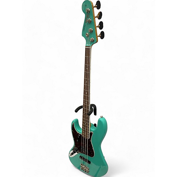 Used 2023 Fender American Vintage II 1966 Jazz Bass Left-Handed  Sea Foam Green Electric Bass Guitar