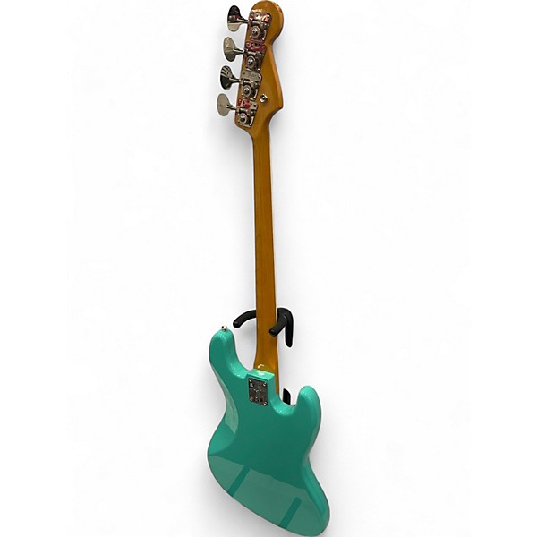 Used 2023 Fender American Vintage II 1966 Jazz Bass Left-Handed  Sea Foam Green Electric Bass Guitar