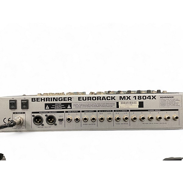 Used 2010 Behringer Eurorack MX1804X Powered Mixer