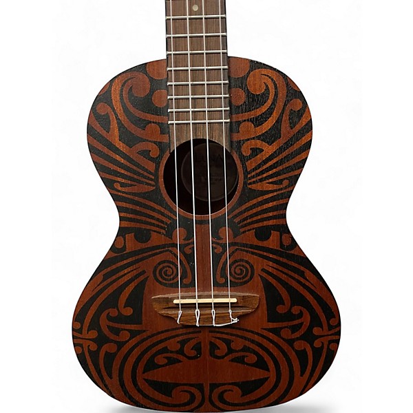 Used Luna TRIBAL TENOR Mahogany Ukulele