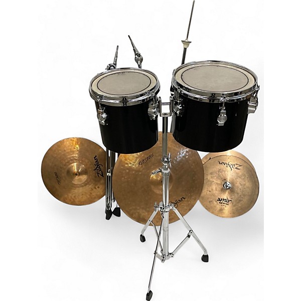 Used CB Percussion 6 Piece 700 kit w/cymbals and hardware Black Drum Kit