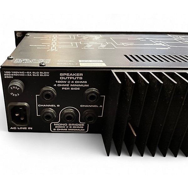 Used Crate Spa-200 Power Amp