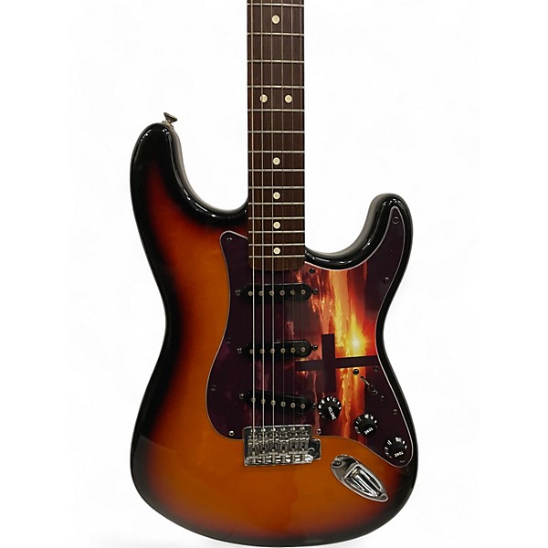 Used Fender Standard Stratocaster 3 Color Sunburst Solid Body Electric Guitar