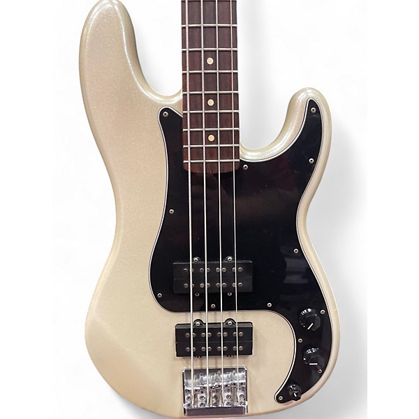 Used Fender Blacktop Precision Bass white Sparkle Electric Bass Guitar