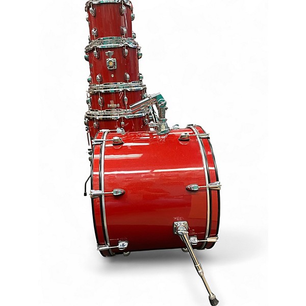 Used SPL 5 Piece Unity 2 Red Sparkle Drum Kit