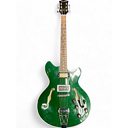 Used Custom Build Midsize I-35 Forest Green Hollow Body Electric Guitar