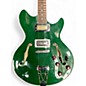Used Custom Build Midsize I-35 Forest Green Hollow Body Electric Guitar