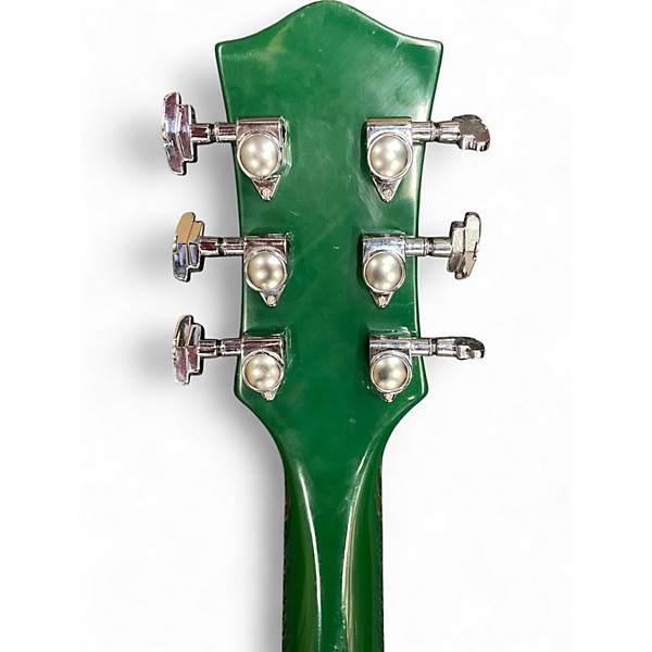 Used Custom Build Midsize I-35 Forest Green Hollow Body Electric Guitar