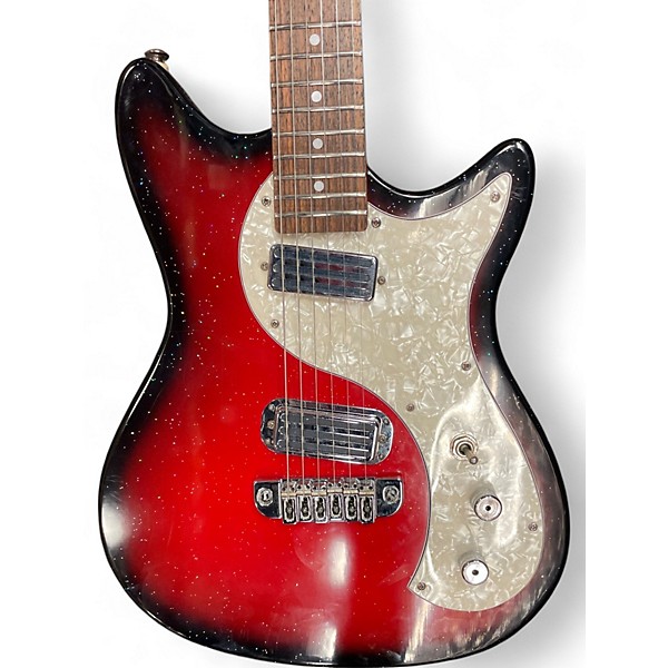 Used Brownsville Impala Red Burst  Solid Body Electric Guitar