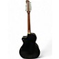 Used Fender Villager 12 Str Black 12 String Acoustic Electric Guitar