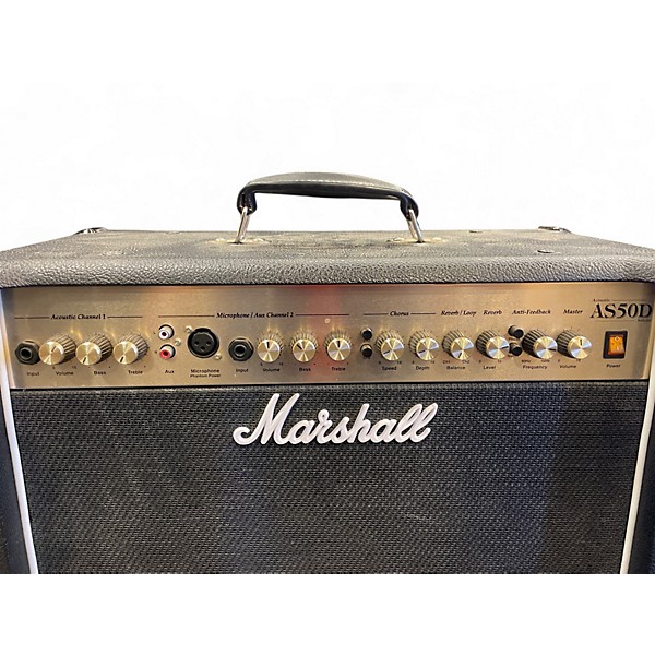 Used Marshall AS50D 50W 2X8 Acoustic Guitar Combo Amp