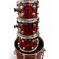 Used 2001 DW 4 Piece Collector's Series Red Sparkle Drum Kit