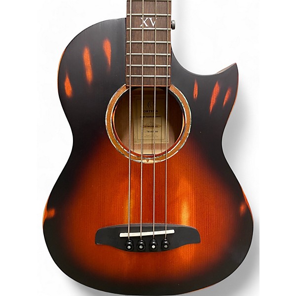 Used Ortega KT-WALKER-V2 2 Tone Sunburst Acoustic Bass Guitar