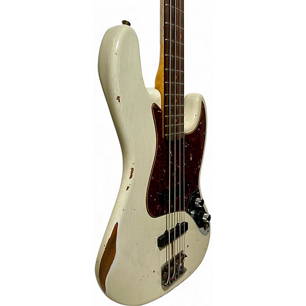 Used Fender CUSTOM SHOP 1960 JAZZ BASS Olympic White Electric Bass Guitar