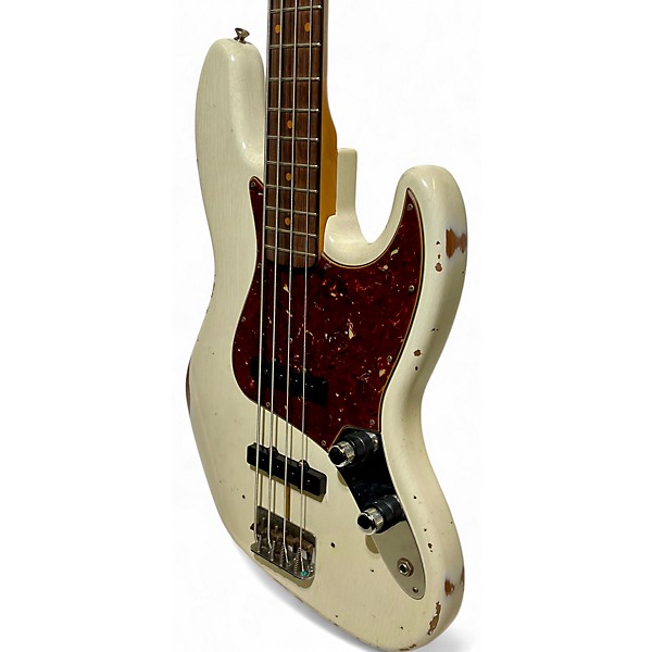 Used Fender CUSTOM SHOP 1960 JAZZ BASS Olympic White Electric Bass Guitar