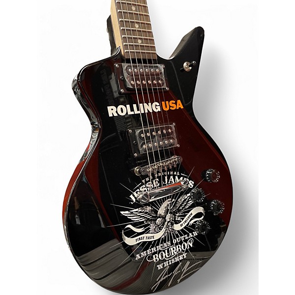 Used Dean CadiX Limited Edition Jesse James Black Solid Body Electric Guitar