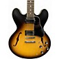 Used 2022 Gibson ES335 Vintage Sunburst Hollow Body Electric Guitar