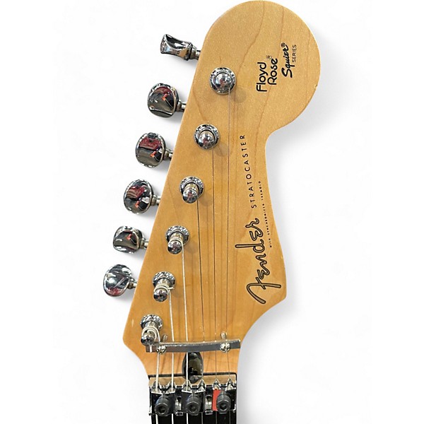 Used Fender floyd rose squier series Trans Red Solid Body Electric Guitar