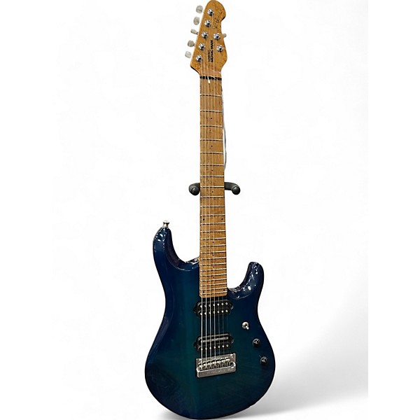 Used 2007 Ernie Ball Music Man JP7 Neptune Blue Solid Body Electric Guitar,New Products : American Fashion Style Bags On Sale
