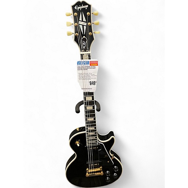 Used Epiphone Used S Epiphone Les Paul Custom P Black Solid Body Electric Guitar Black