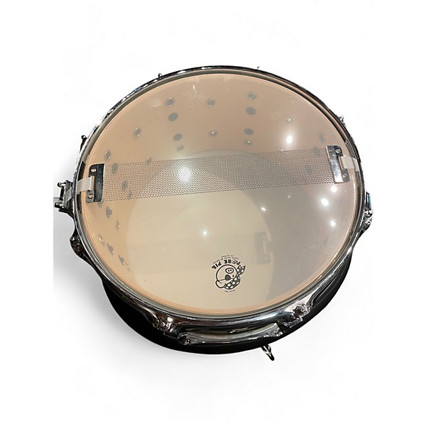 Used Pork Pie 6.5X13 Little Squealer Snare GOLD SPARKLE Drum