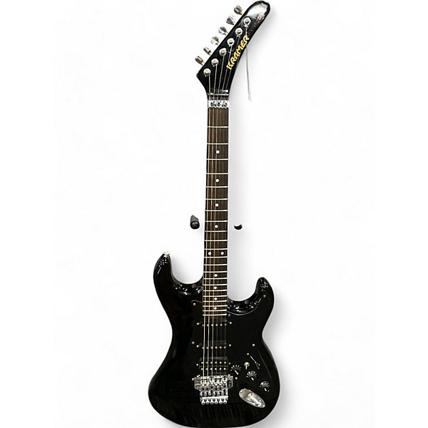 Used Kramer Focus 3000 MIJ Black Solid Body Electric Guitar