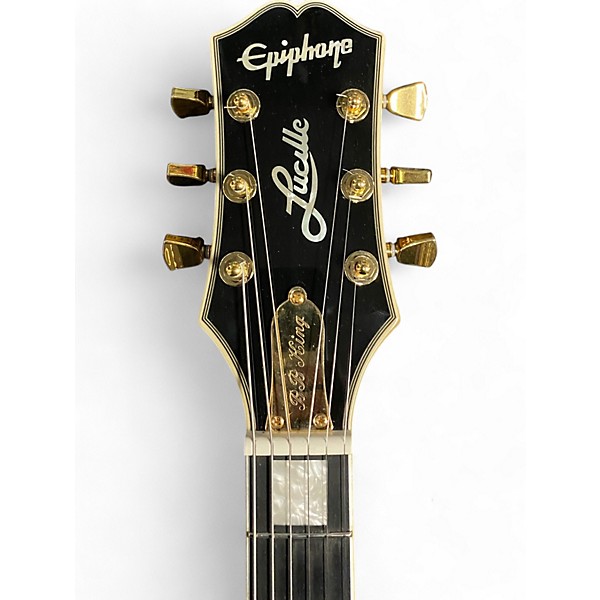 Used Epiphone BB King Lucille Black Hollow Body Electric Guitar
