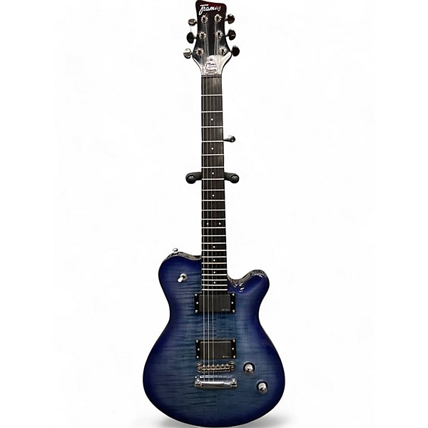 Used Framus panthera d-series Ocean Blue Burst Solid Body Electric Guitar