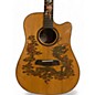 Used Blueberry Fiero Dragon natural Acoustic Guitar