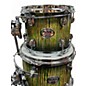 Used Dixon 5 Piece Blaze Series Green Tiger Drum Kit