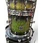 Used Dixon 5 Piece Blaze Series Green Tiger Drum Kit