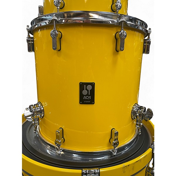 Used Sonor 4 Piece AQ1 (with bags) Yellow Drum Kit