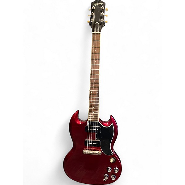 Used Epiphone SG Special P90 Sparkling Burgundy Solid Body Electric Guitar