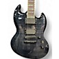 Used ESP LTD Viper 1000 Deluxe Trans Black Solid Body Electric Guitar