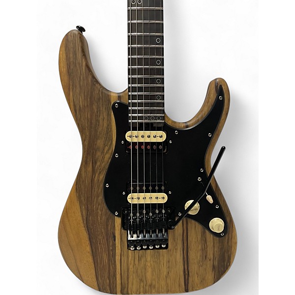 Used Schecter Guitar Research SVSS EXOTIC BLACK LIMBA NATURAL Solid Body Electric Guitar