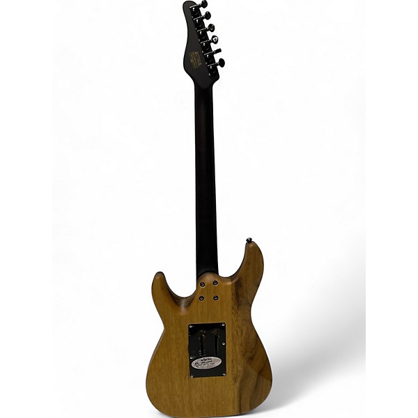 Used Schecter Guitar Research SVSS EXOTIC BLACK LIMBA NATURAL Solid Body Electric Guitar