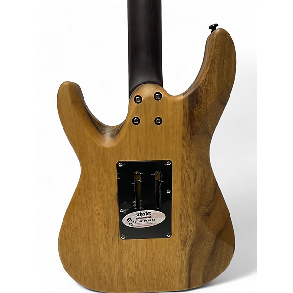 Used Schecter Guitar Research SVSS EXOTIC BLACK LIMBA NATURAL Solid Body Electric Guitar