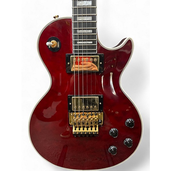 Used Epiphone Alex Lifeson les Paul Custom Axcess Ruby Solid Body Electric Guitar