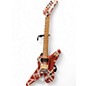 Used EVH Striped Series Shark Red with White Stripes Solid Body Electric Guitar thumbnail