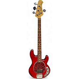 Used Sterling by Music Man Stingray Sub 4 Cherry Electric Bass Guitar