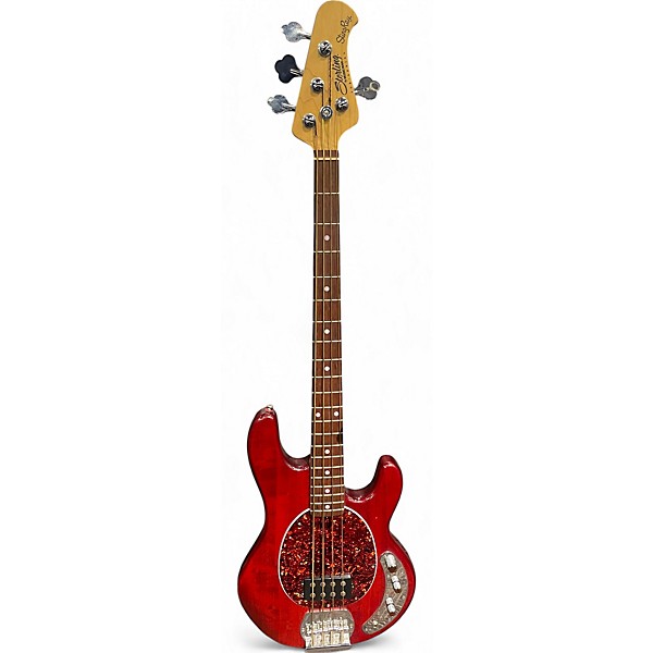 Used Sterling by Music Man Stingray Sub 4 Cherry Electric Bass Guitar