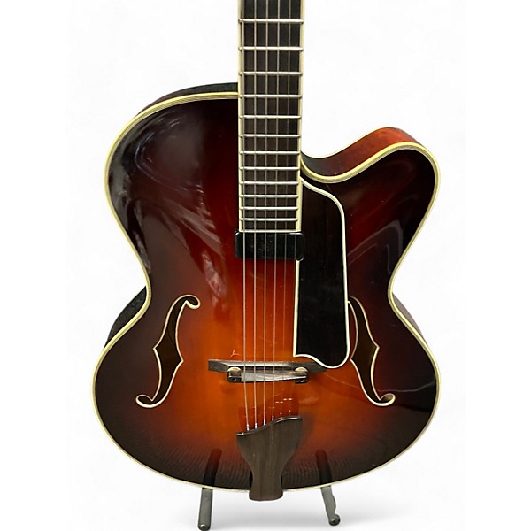 Used Eastman AR810CE Trans Amber Hollow Body Electric Guitar