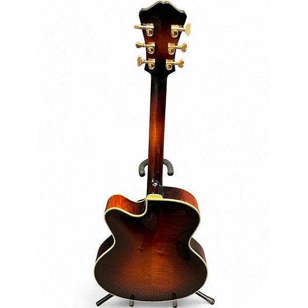 Used Eastman AR810CE Trans Amber Hollow Body Electric Guitar