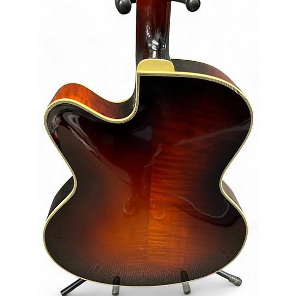 Used Eastman AR810CE Trans Amber Hollow Body Electric Guitar