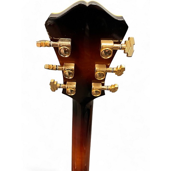 Used Eastman AR810CE Trans Amber Hollow Body Electric Guitar