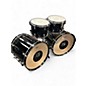 Used Ddrum 6 Piece CUSTOM MAPLE DUAL 24" KICK SHELL PACK GLOSS BLACK Drum Kit