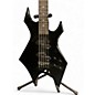 Used B.C. Rich NJ Warlock 5 String Black Electric Bass Guitar