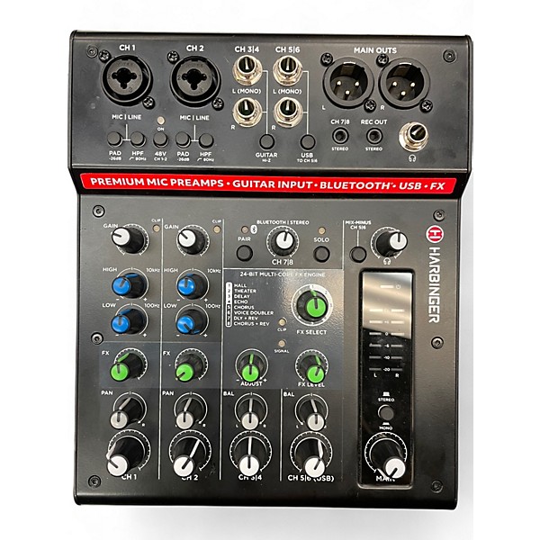 Used Harbinger LX8 Powered Mixer